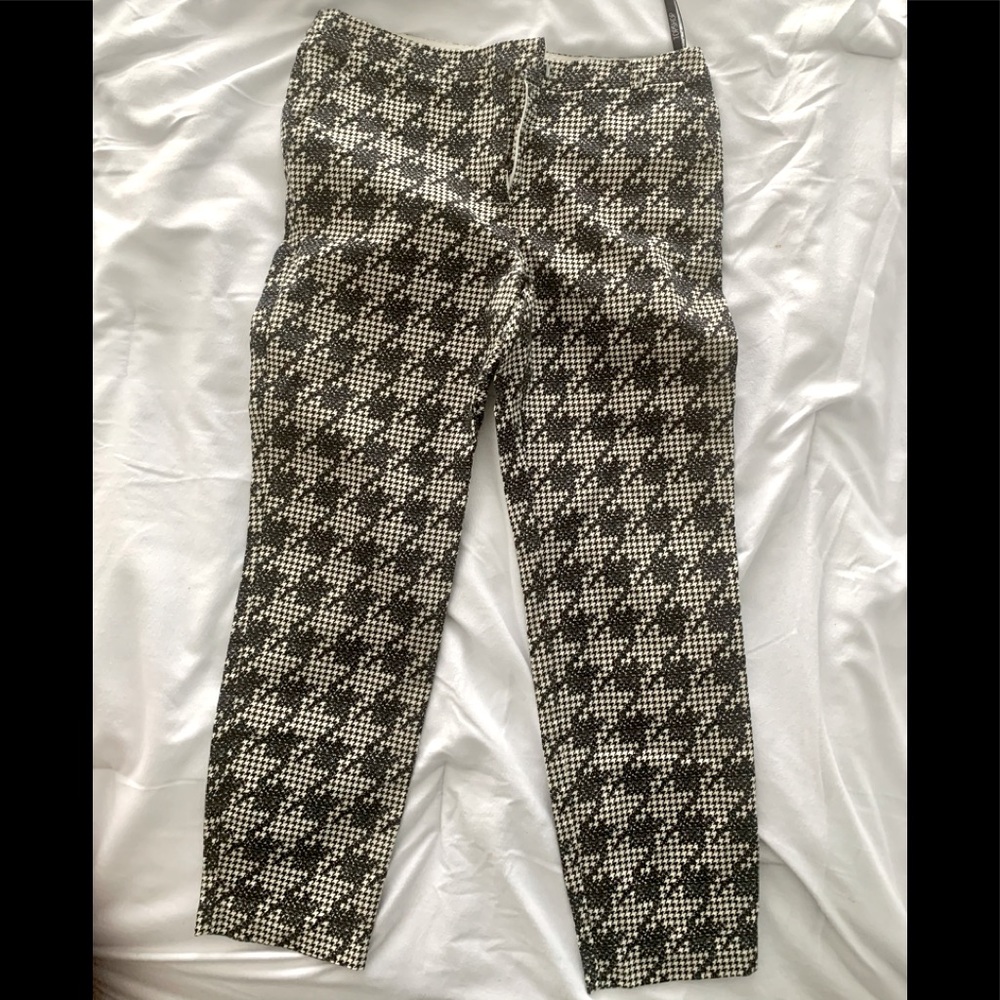 Topshop houndstooth cigarette pants